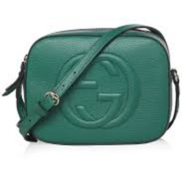 Gucci Soho Disco Green Calfskin Leather Crossbody - Picture 2 of 2